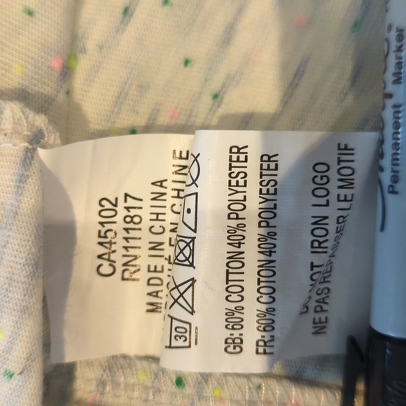 Bench Light Blue Speckle T-Shirt Dress Back Pocket Detail Elastic Waist SM NWT - Picture 7 of 7